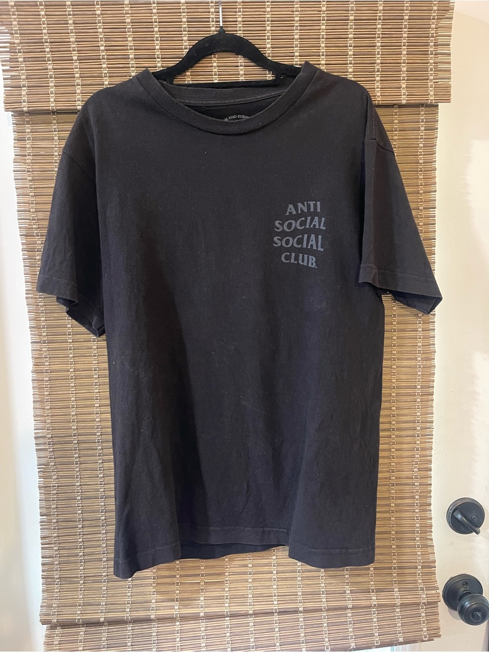 Anti Social Social Club Black Graphic Short Sleeve Tee